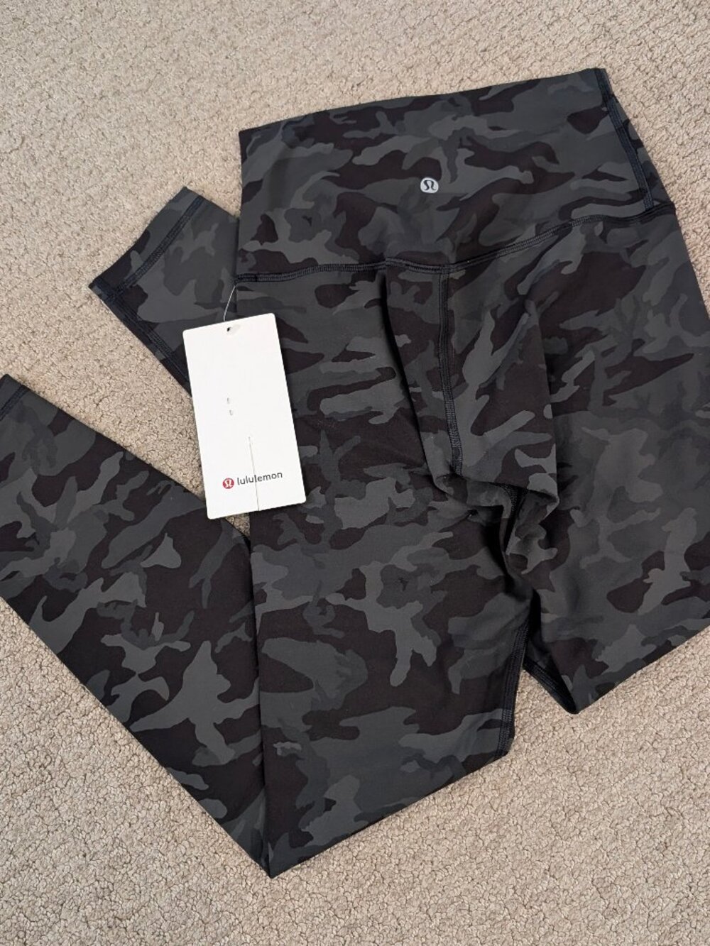 Lululemon Align Pant Legging 25" Incognito Camo Multi Gator Green